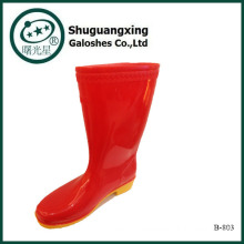 Shugxin Women's pvc rain boots lady rain shoes